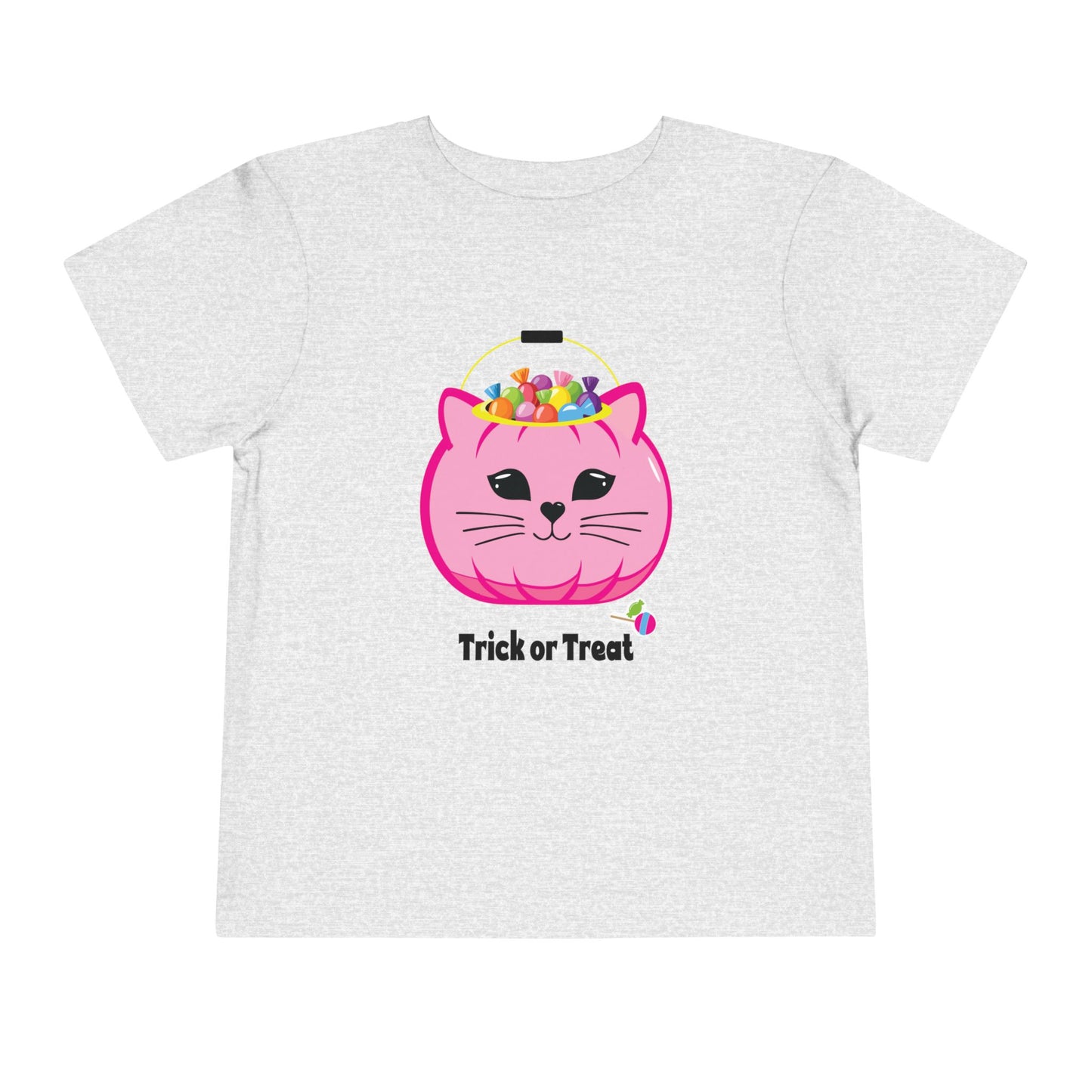 Trick or Treat Kitty Cat Pail Toddler Tee