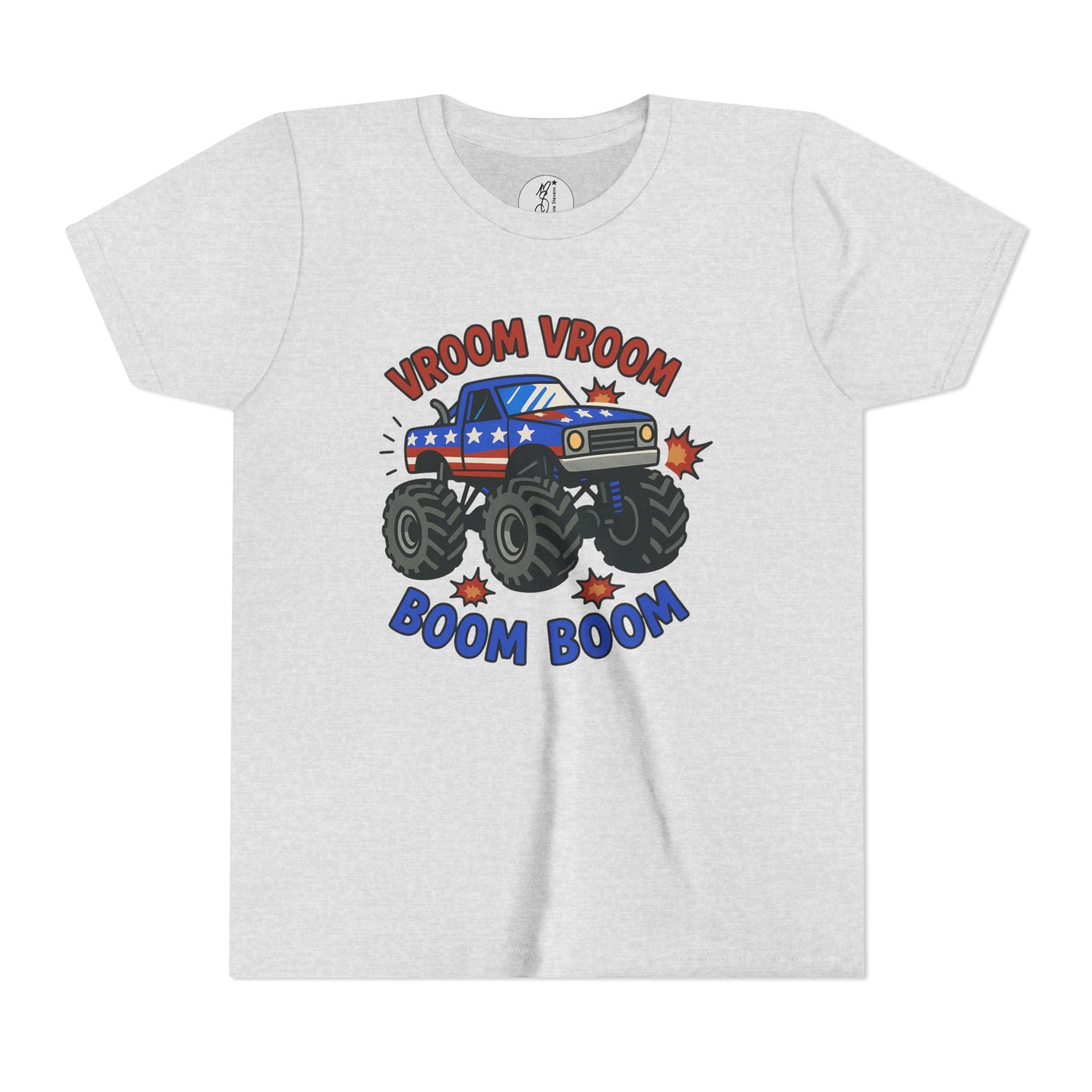 Monster Truck Fourth of July Youth T-Shirt