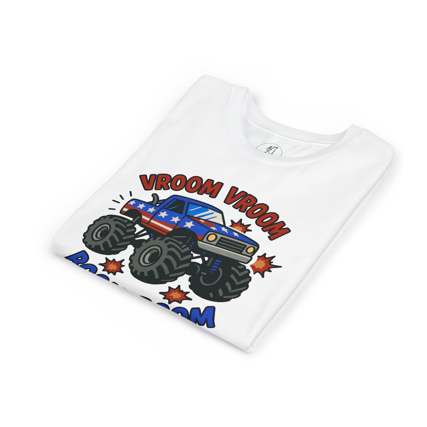 Monster Truck Fourth of July Youth T-Shirt