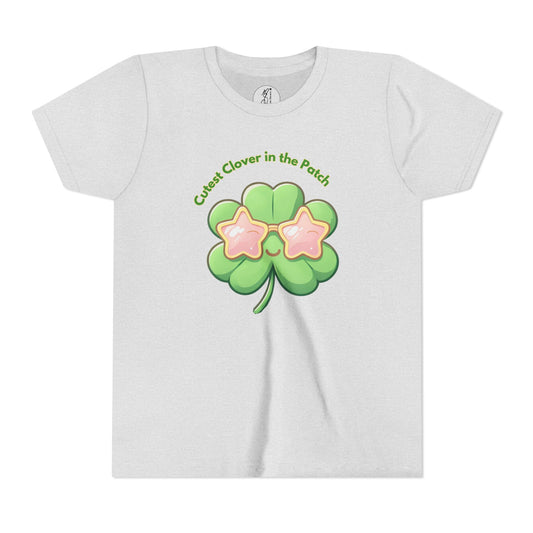 Cute Clover Youth Short Sleeve Tee - Perfect for St. Patrick's Day and Everyday Fun