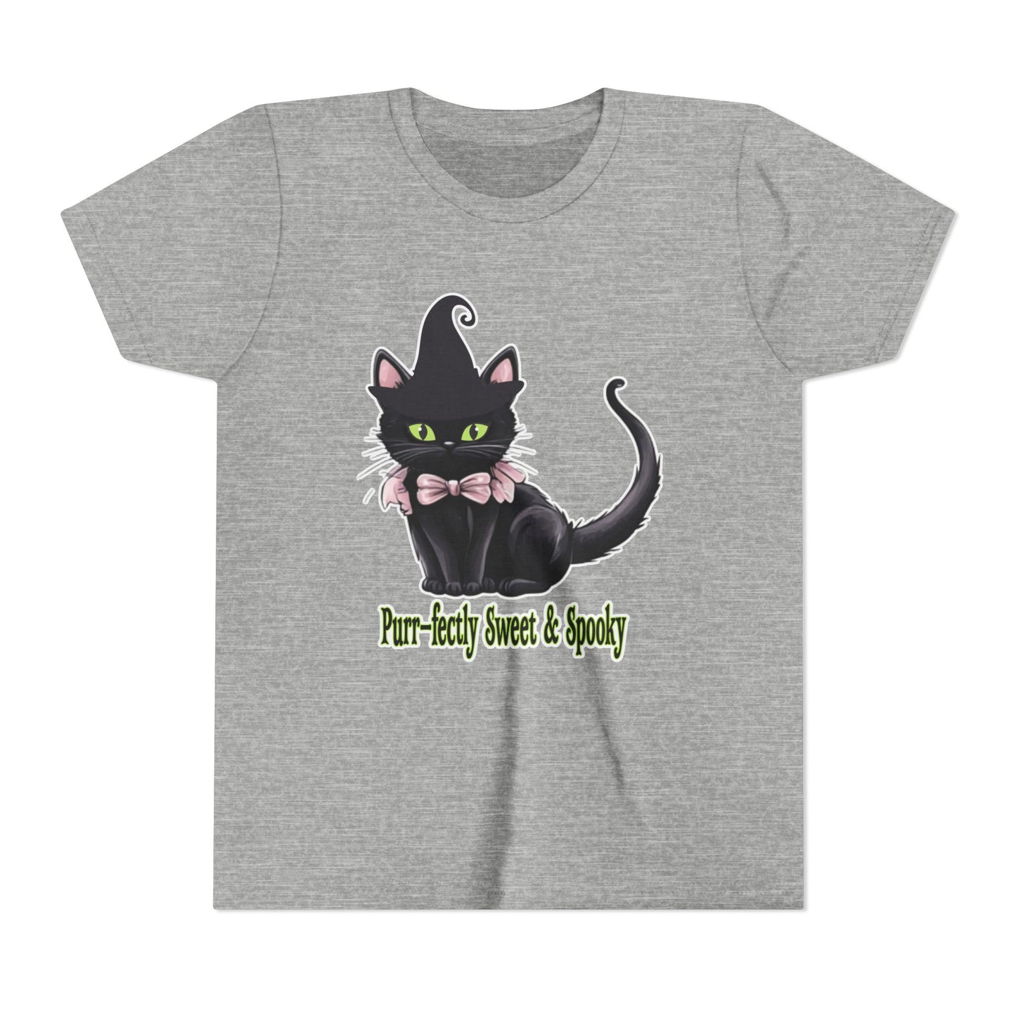 Purr-fectly Sweet & Spooky Cat Youth Tee