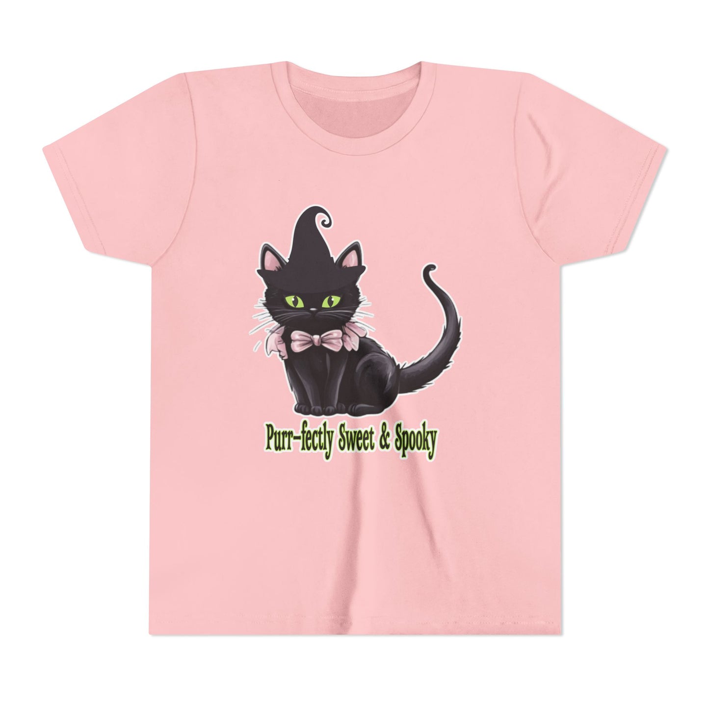 Purr-fectly Sweet & Spooky Cat Youth Tee