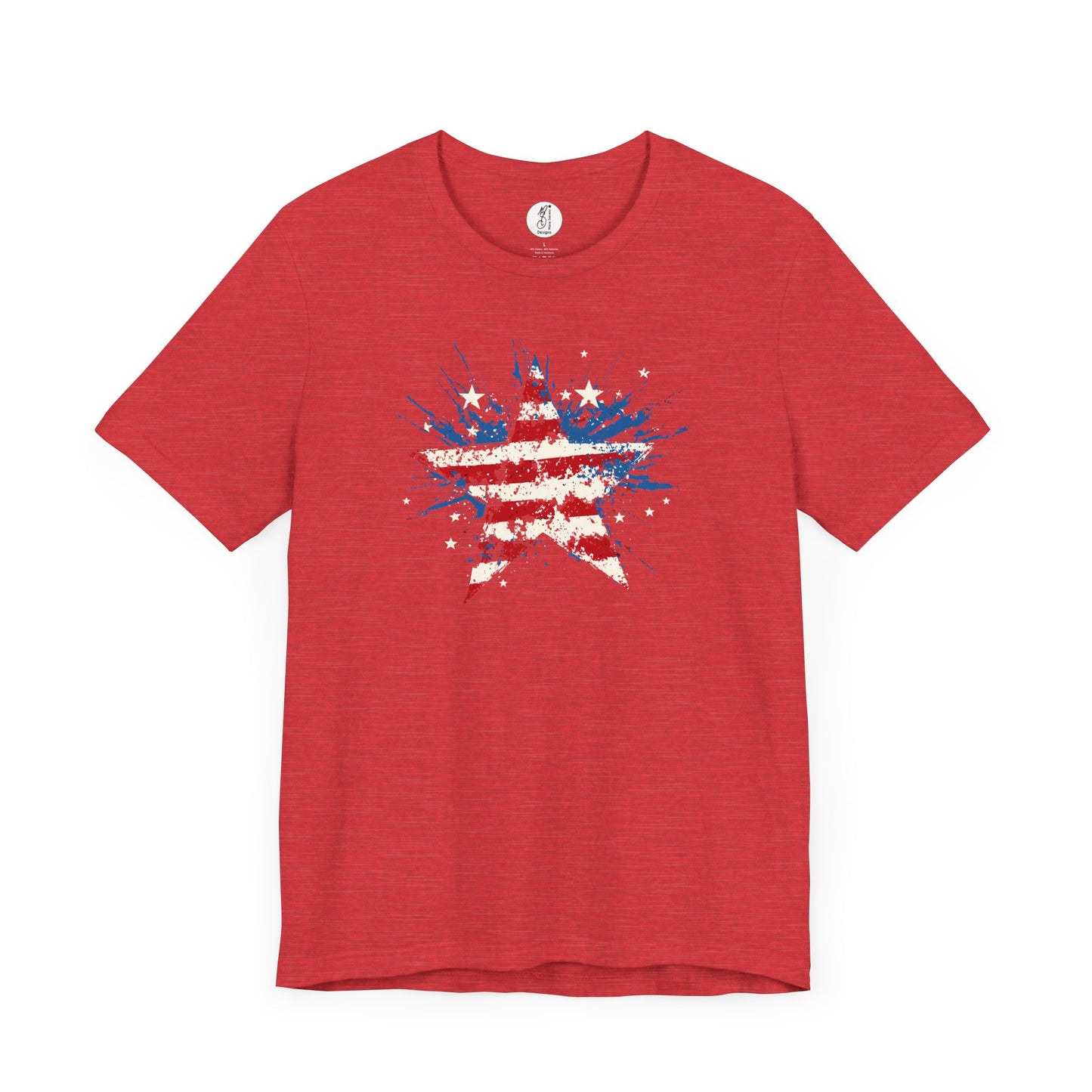 Patriotic Star Graphic Tee, Unisex