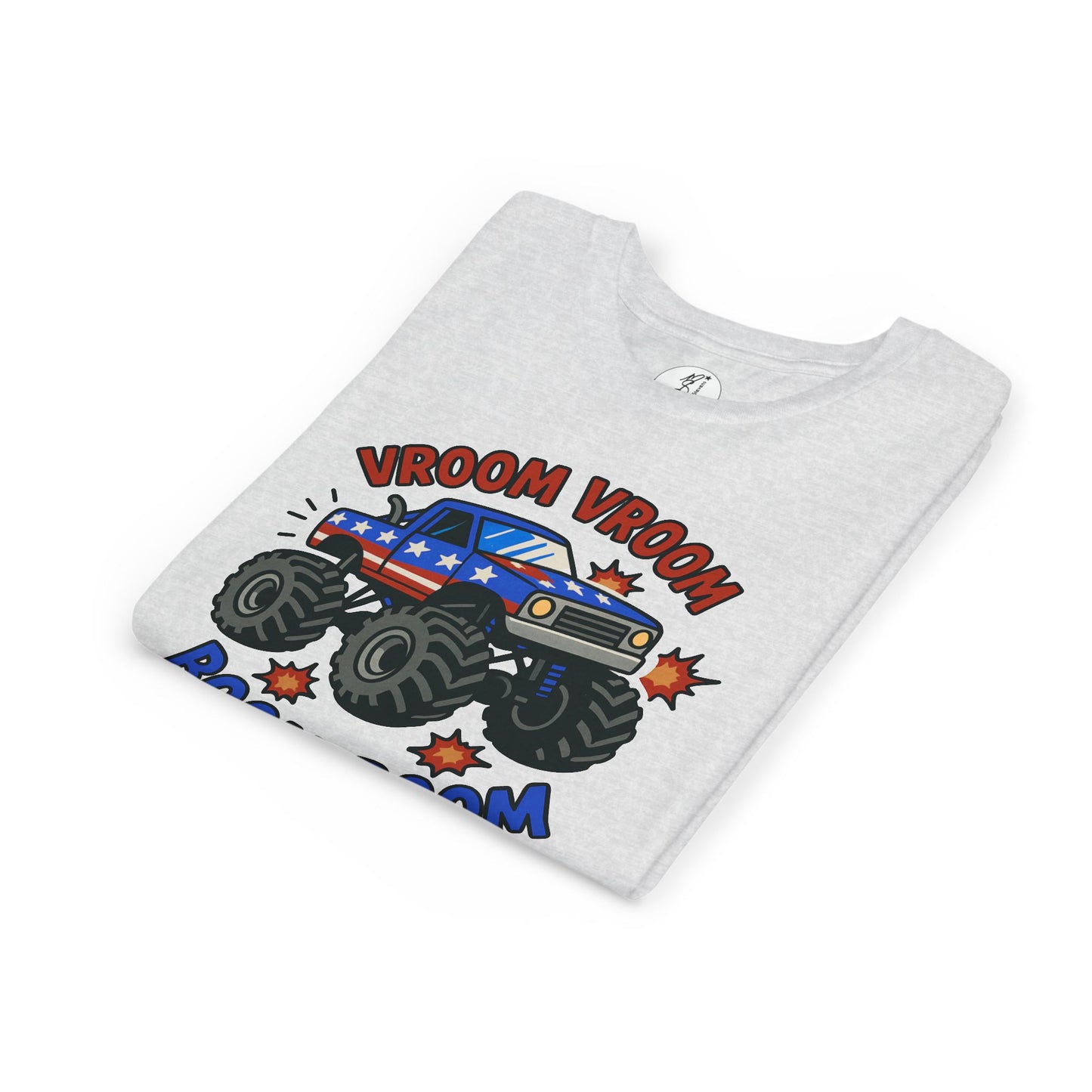 Monster Truck Fourth of July Youth T-Shirt