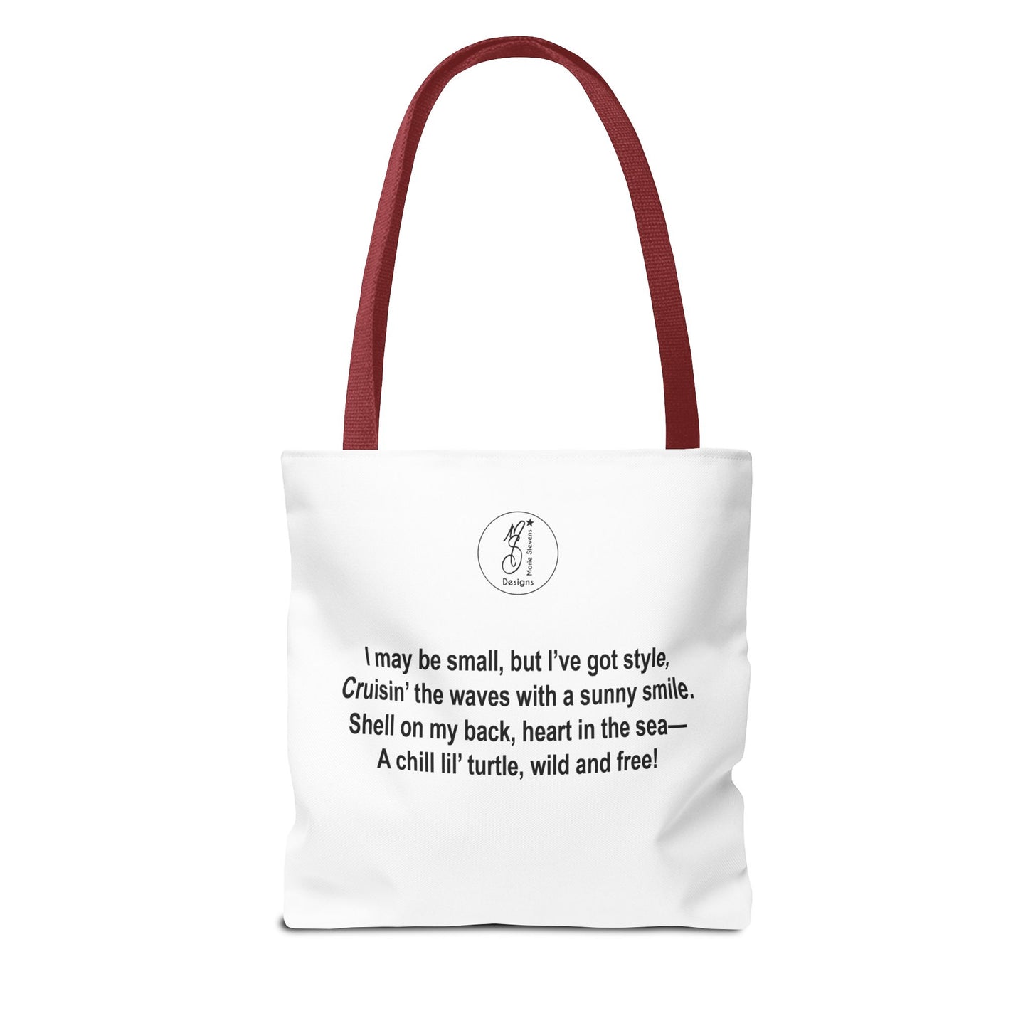 Cute Sea Turtle Tote Bag, Chill Splash Repeat