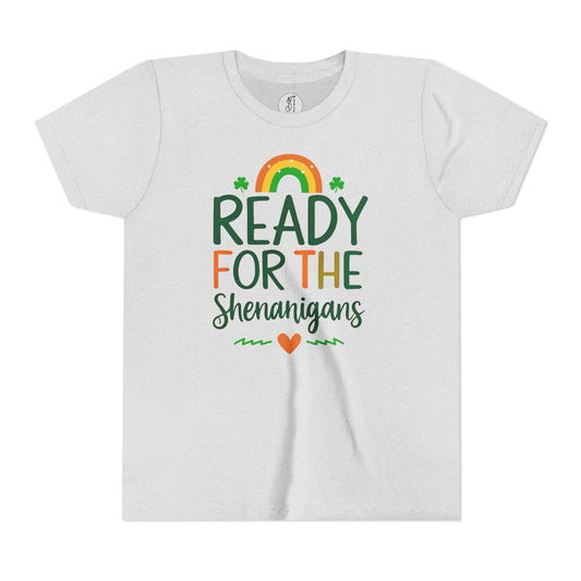 Ready for the Shenanigans Youth Short Sleeve Tee - Perfect for St. Patrick's Day Fun