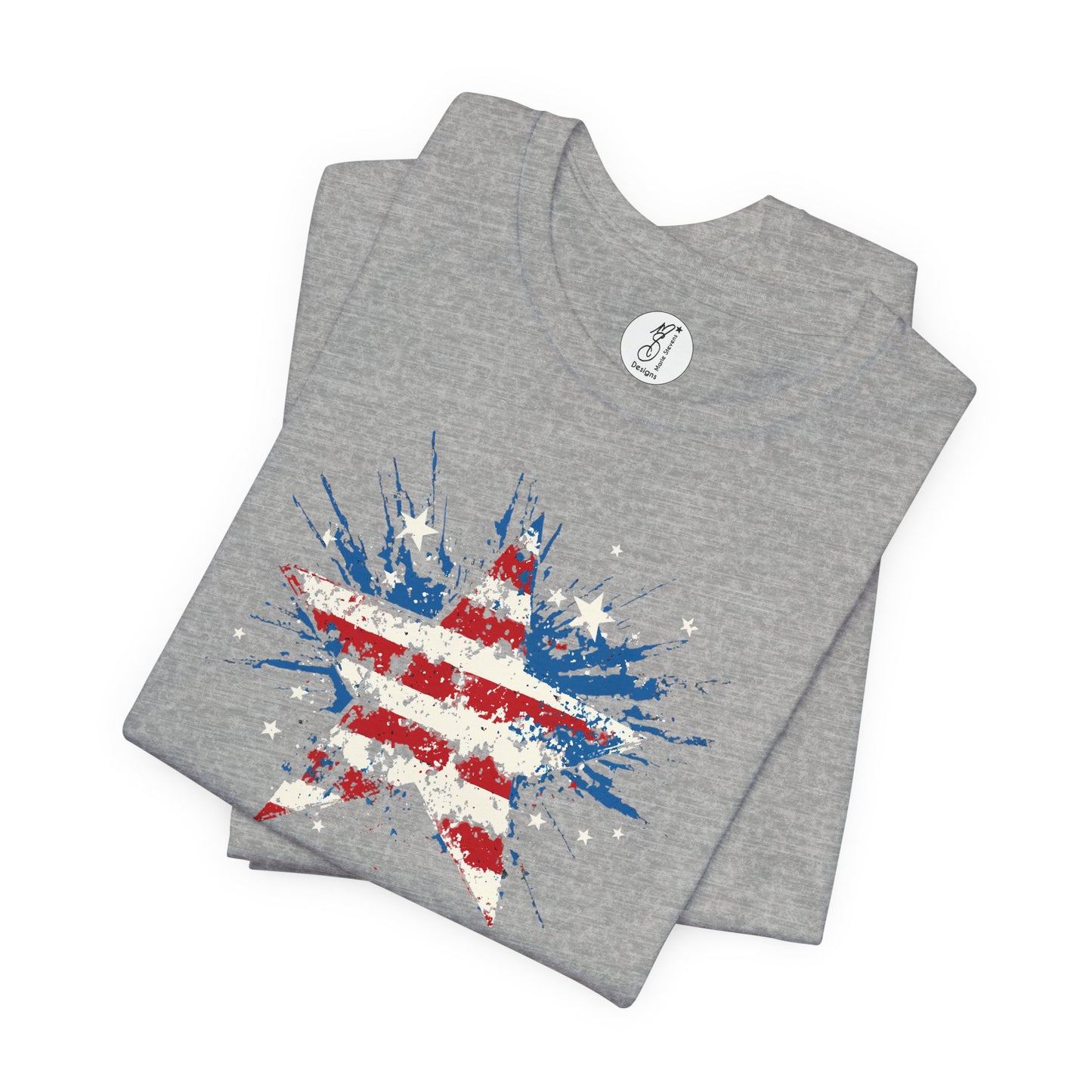 Patriotic Star Graphic Tee, Unisex