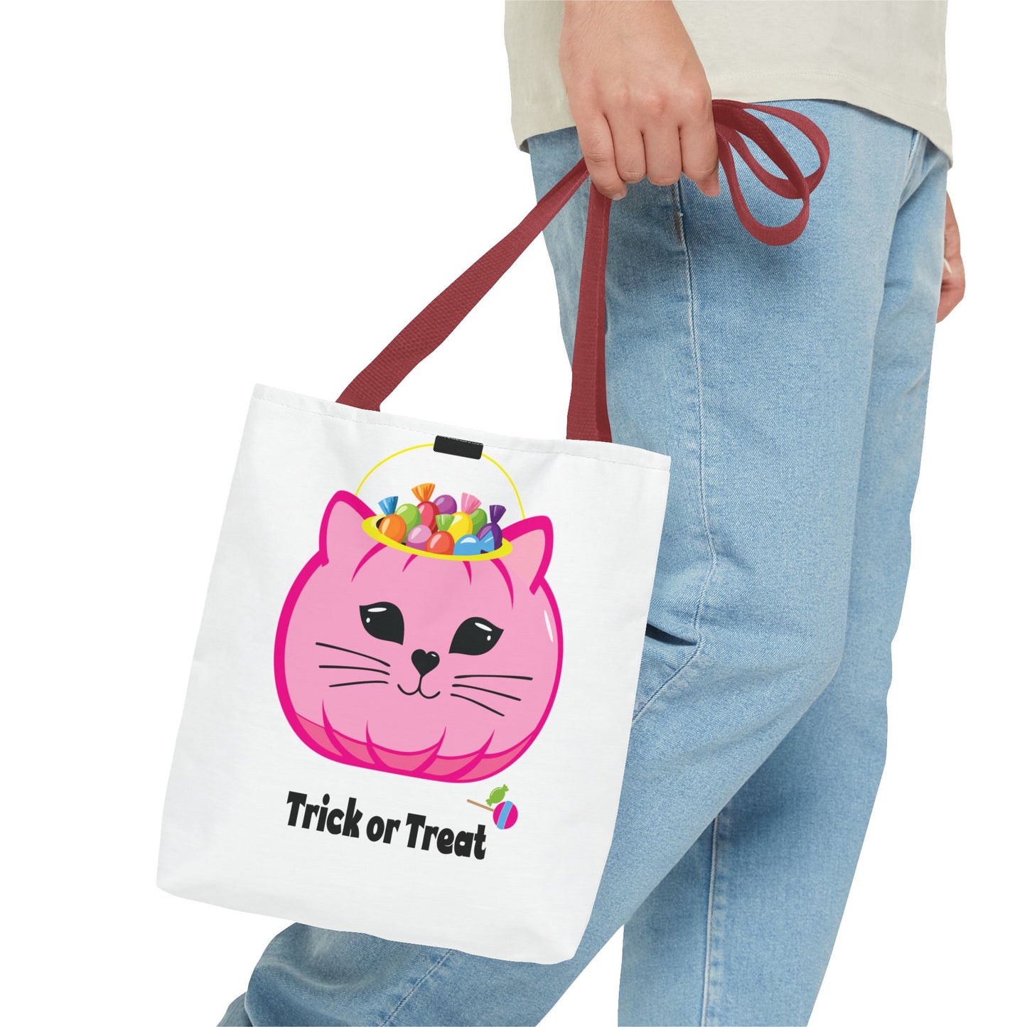 Trick or Treat Kitty Cat Pail Tote