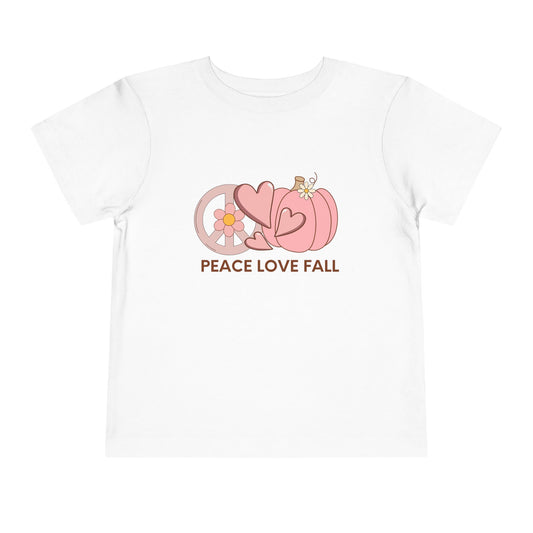 Peace Love Fall Toddler Short Sleeve Tee