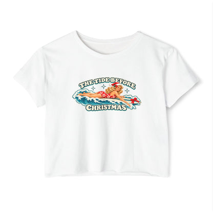 The Tide Before Christmas - Women's Festival Crop Top