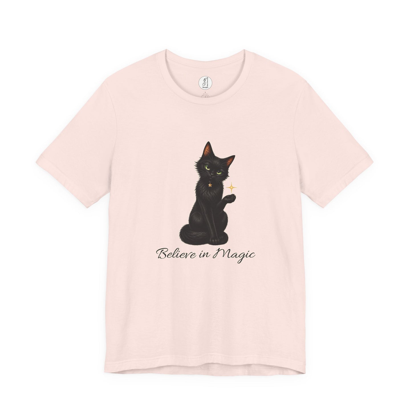 Believe in Magic Black Cat Unisex Tee