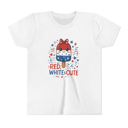 Red White and Cute Youth T-Shirt