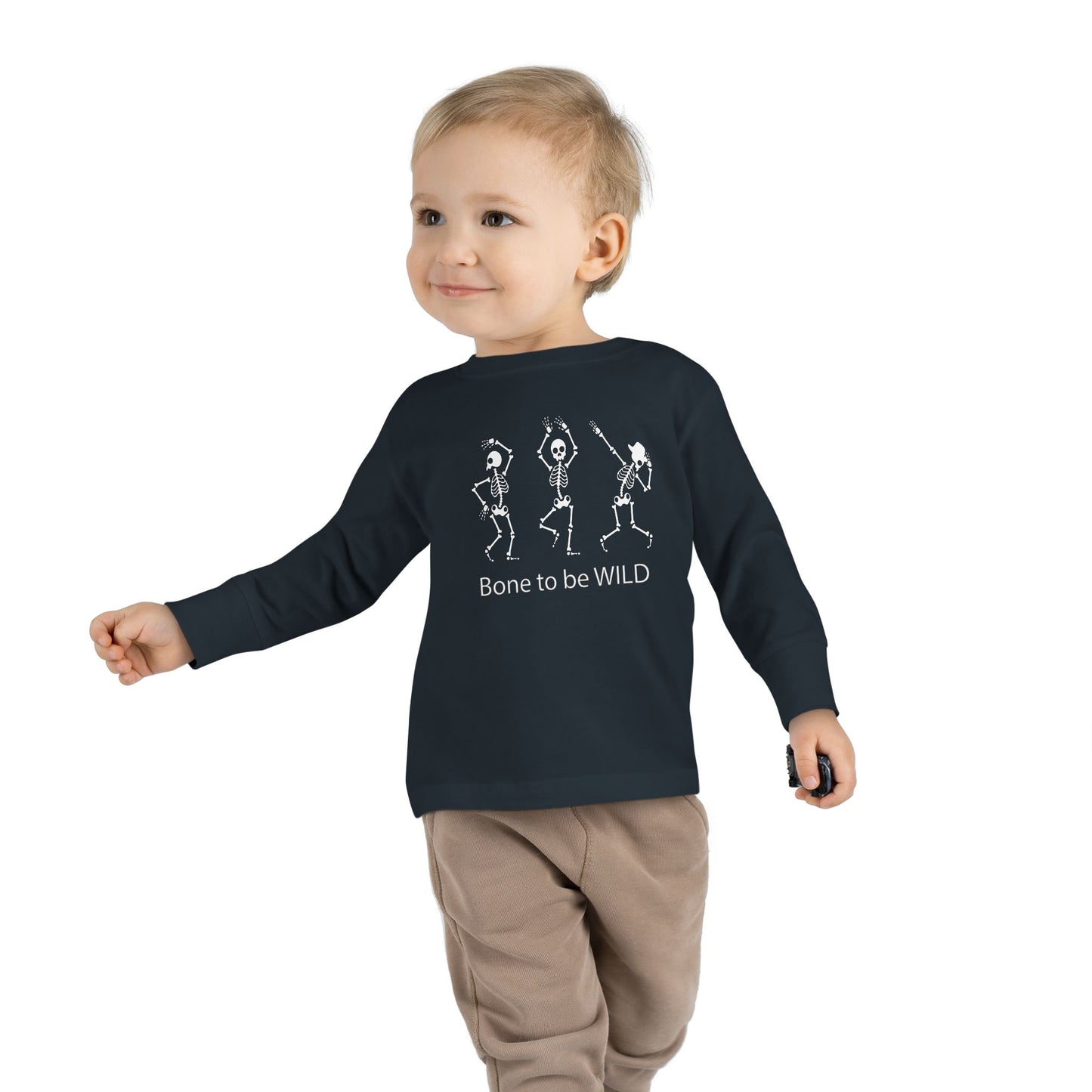 Bone to be Wild Dancing Skeleton Toddler Long sleeve