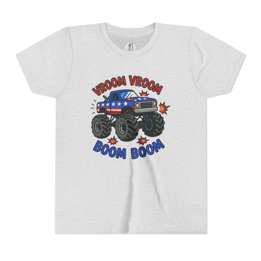 Monster Truck Fourth of July Youth T-Shirt