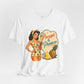 Retro Pin Up Pineapple & Prosecco  Unisex Tee
