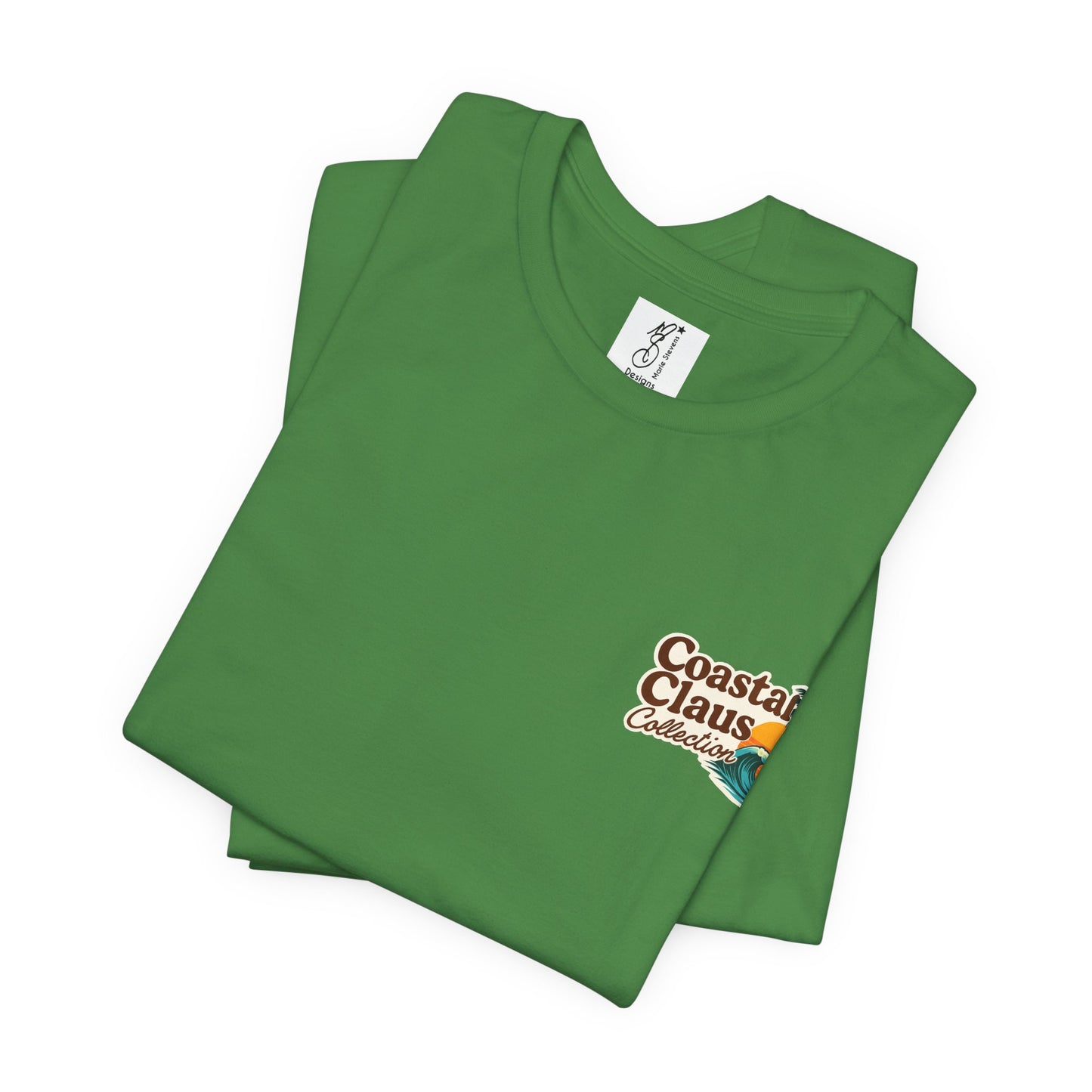 Surf Into the Season Tee — Retro Coastal Christmas Tee