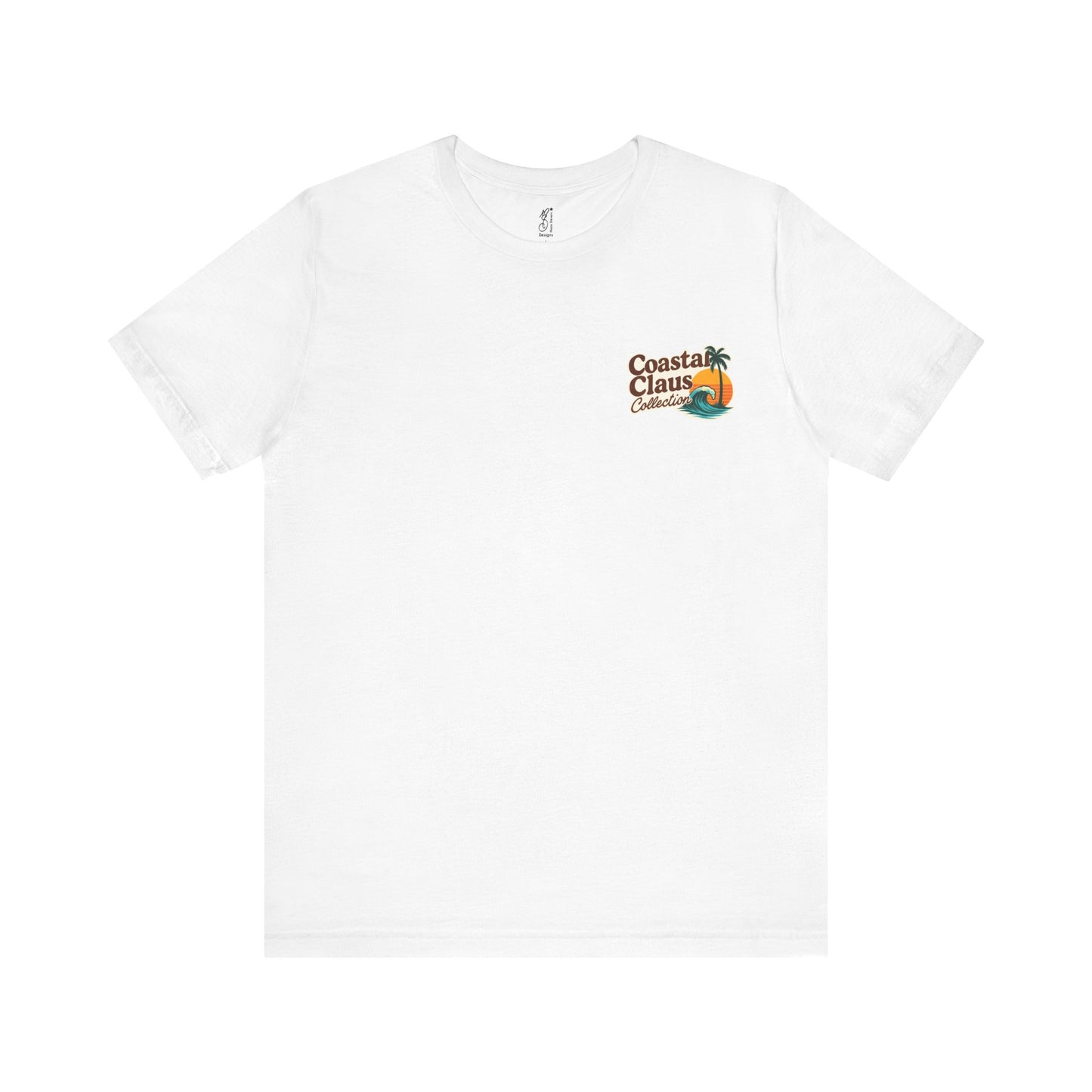 Surf Into the Season Tee — Retro Coastal Christmas Tee