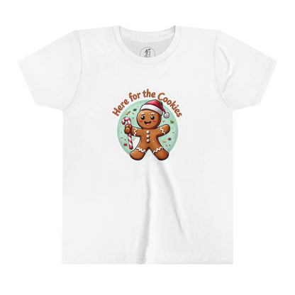 I'm Here for the Cookies Youth Short Sleeve Tee