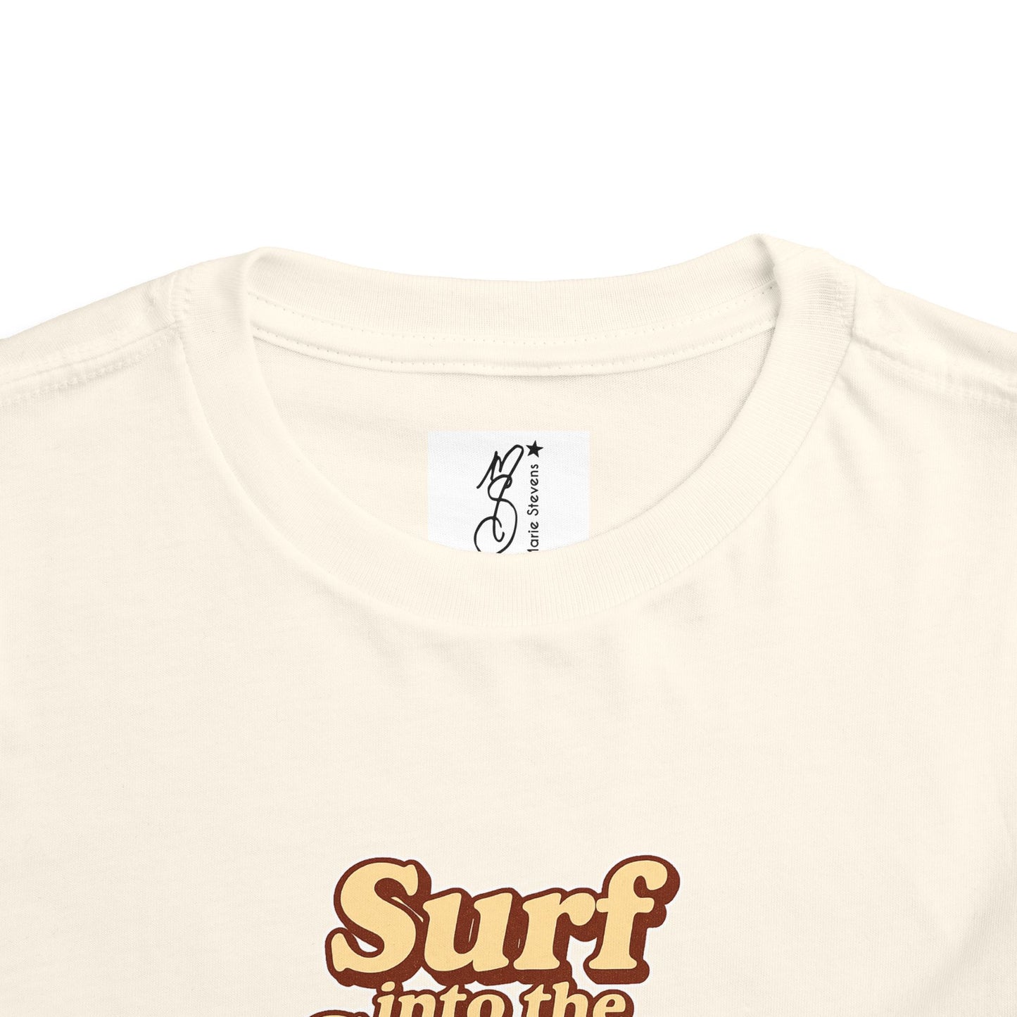 Toddler Tee — "Coastal Claus" Surf Into the Season Christmas Beach Shirt