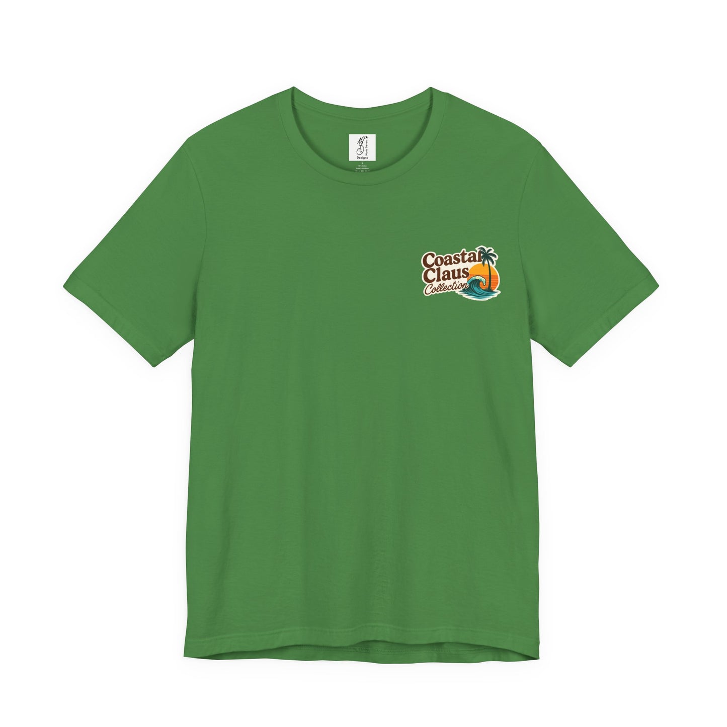 Surf Into the Season Tee — Retro Coastal Christmas Tee