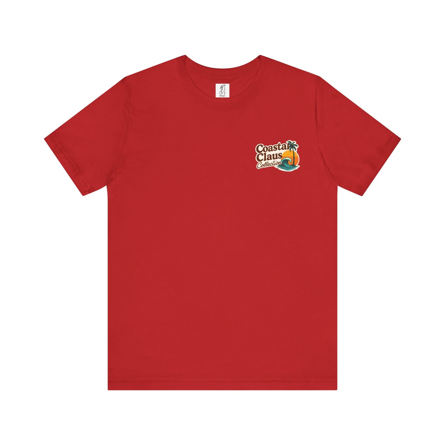 Surf Into the Season Tee — Retro Coastal Christmas Tee