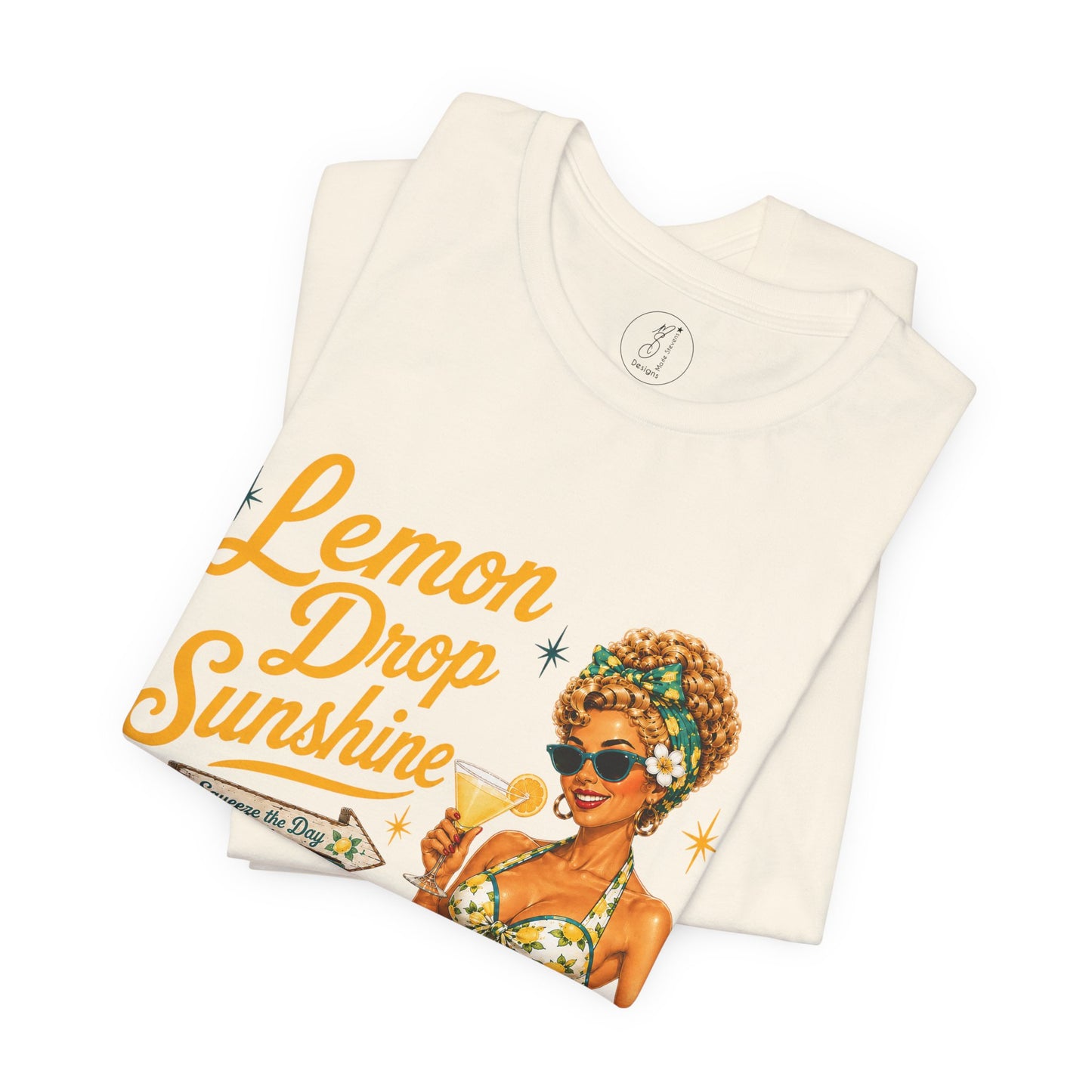 Retro Pin Up Lemon Drop Sunshine Unisex Tee
