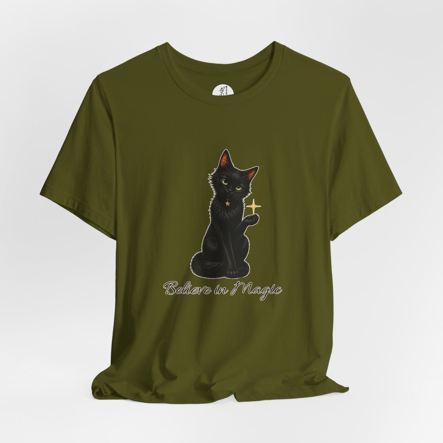 Believe in Magic Black Cat Unisex Tee