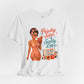 Retro Pin Up Peachy Sips Unisex Tee