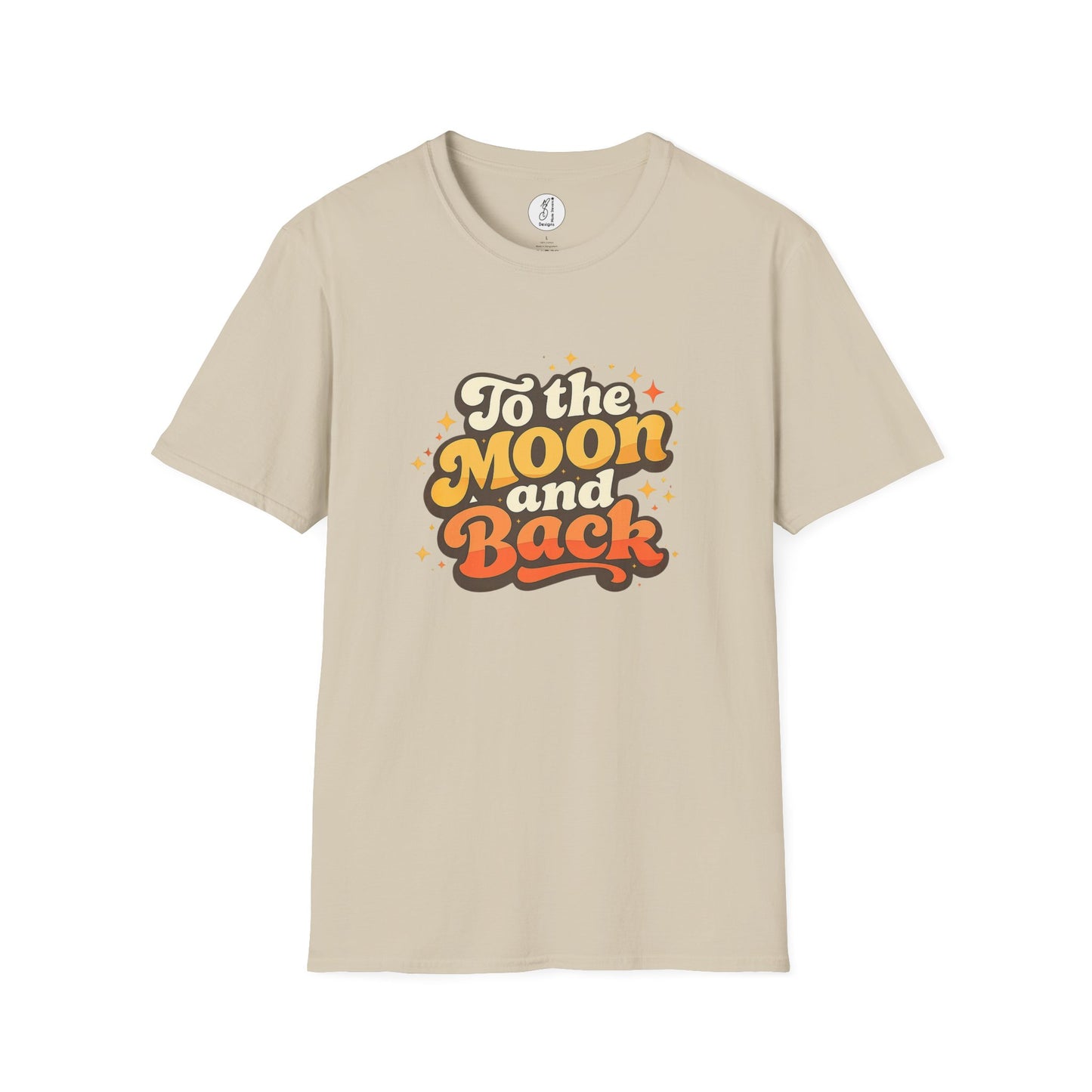 To the Moon and Back Retro  Unisex Tee
