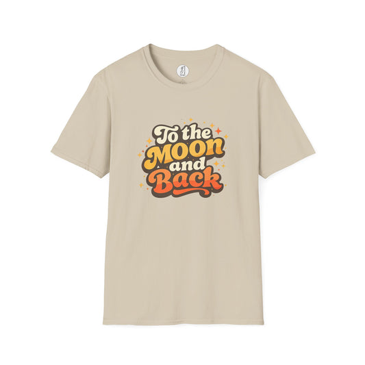 To the Moon and Back Retro  Unisex Tee