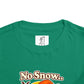 Toddler Tee — "No Snow, No Problem" Beach Snowman Graphic