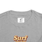 Toddler Tee — "Coastal Claus" Surf Into the Season Christmas Beach Shirt
