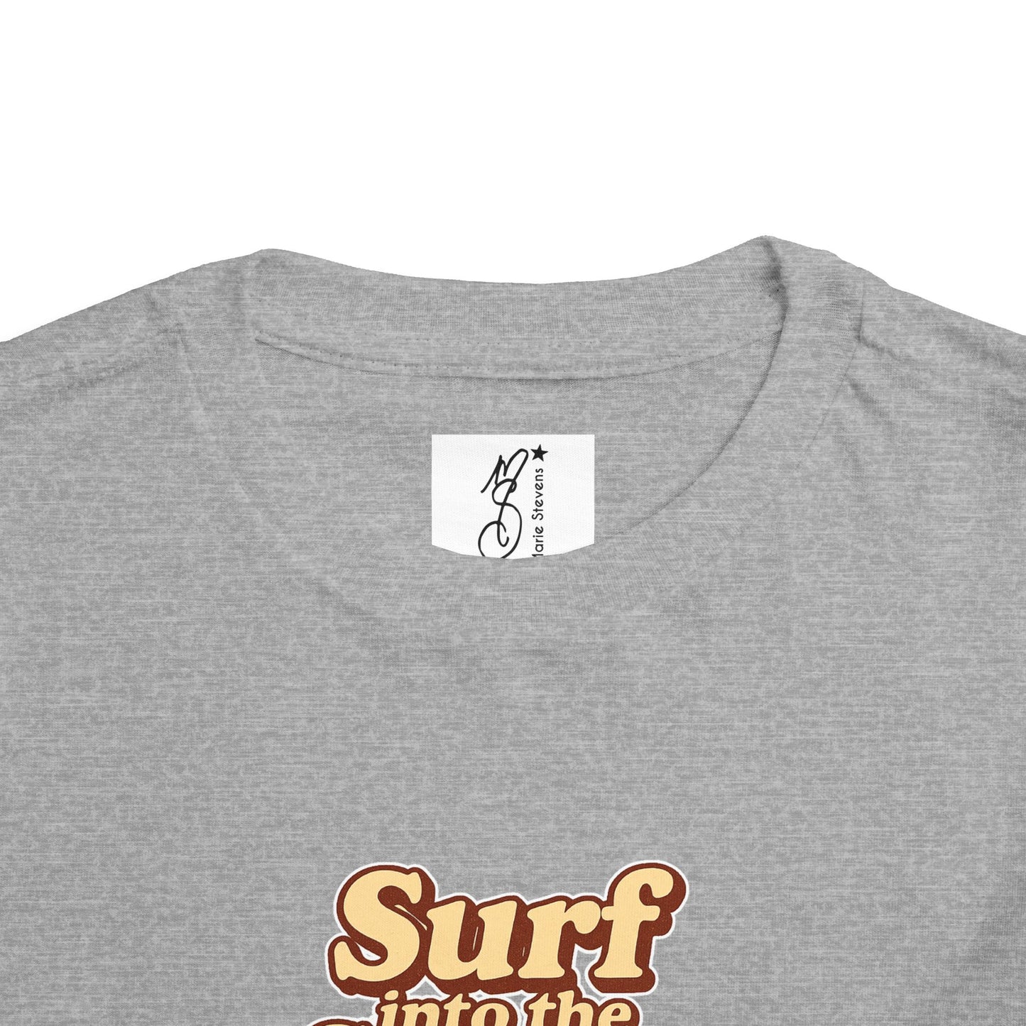 Toddler Tee — "Coastal Claus" Surf Into the Season Christmas Beach Shirt