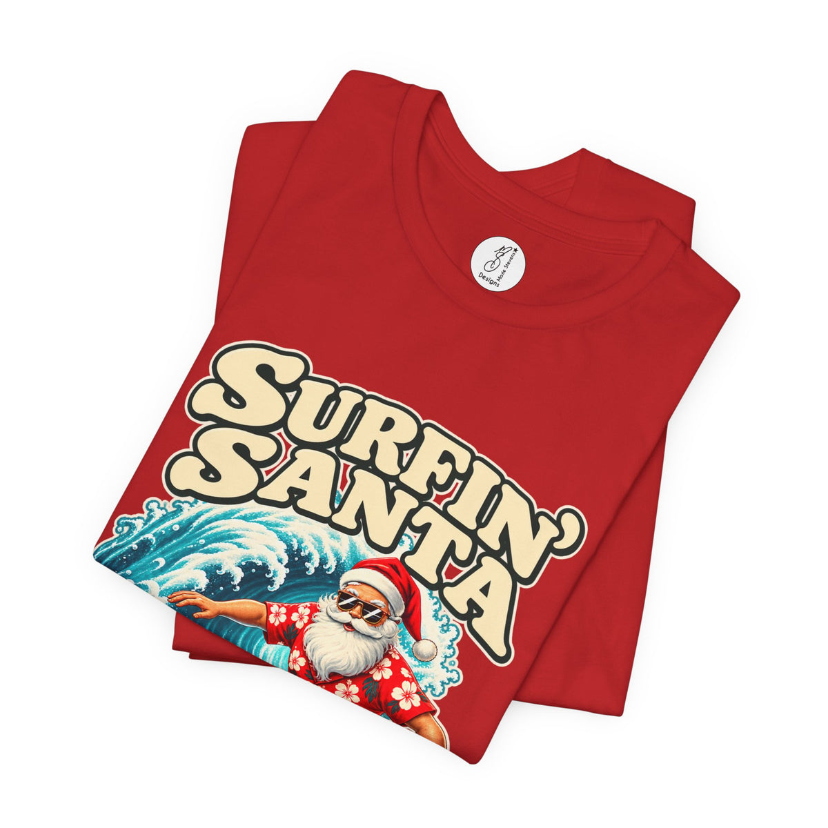 Surfin’ Santa Adult Unisex Tee