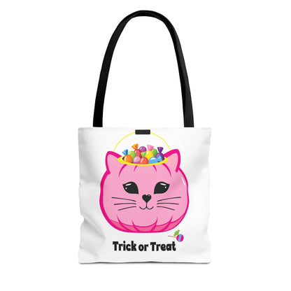 Trick or Treat Kitty Cat Pail Tote