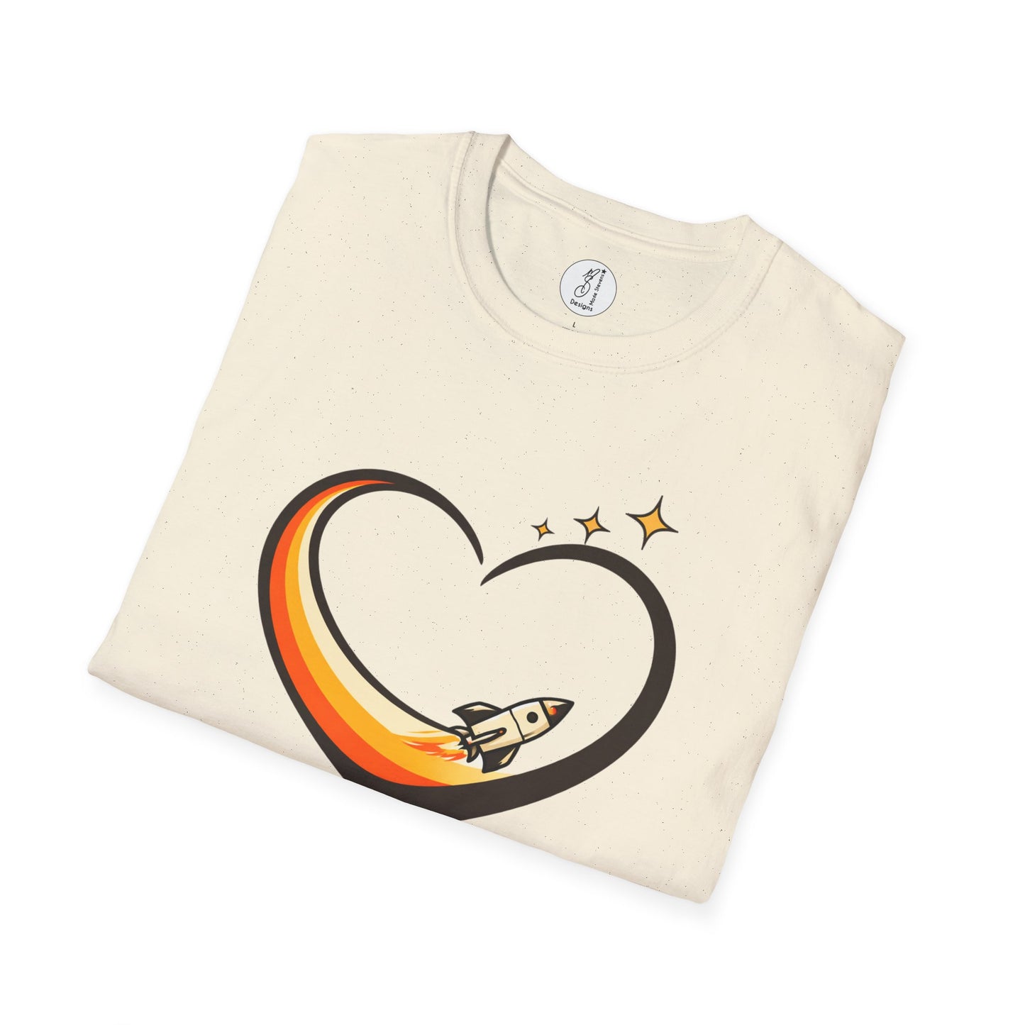 Space Coast Florida Rocket Heart T-Shirt