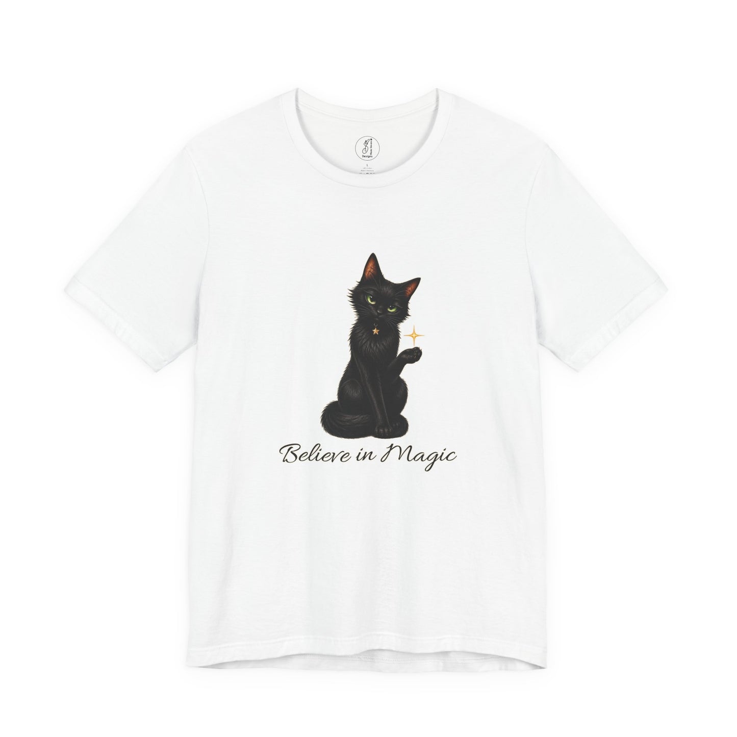 Believe in Magic Black Cat Unisex Tee