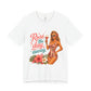 Retro Pin Up Rosé the Day Away Unisex Tee