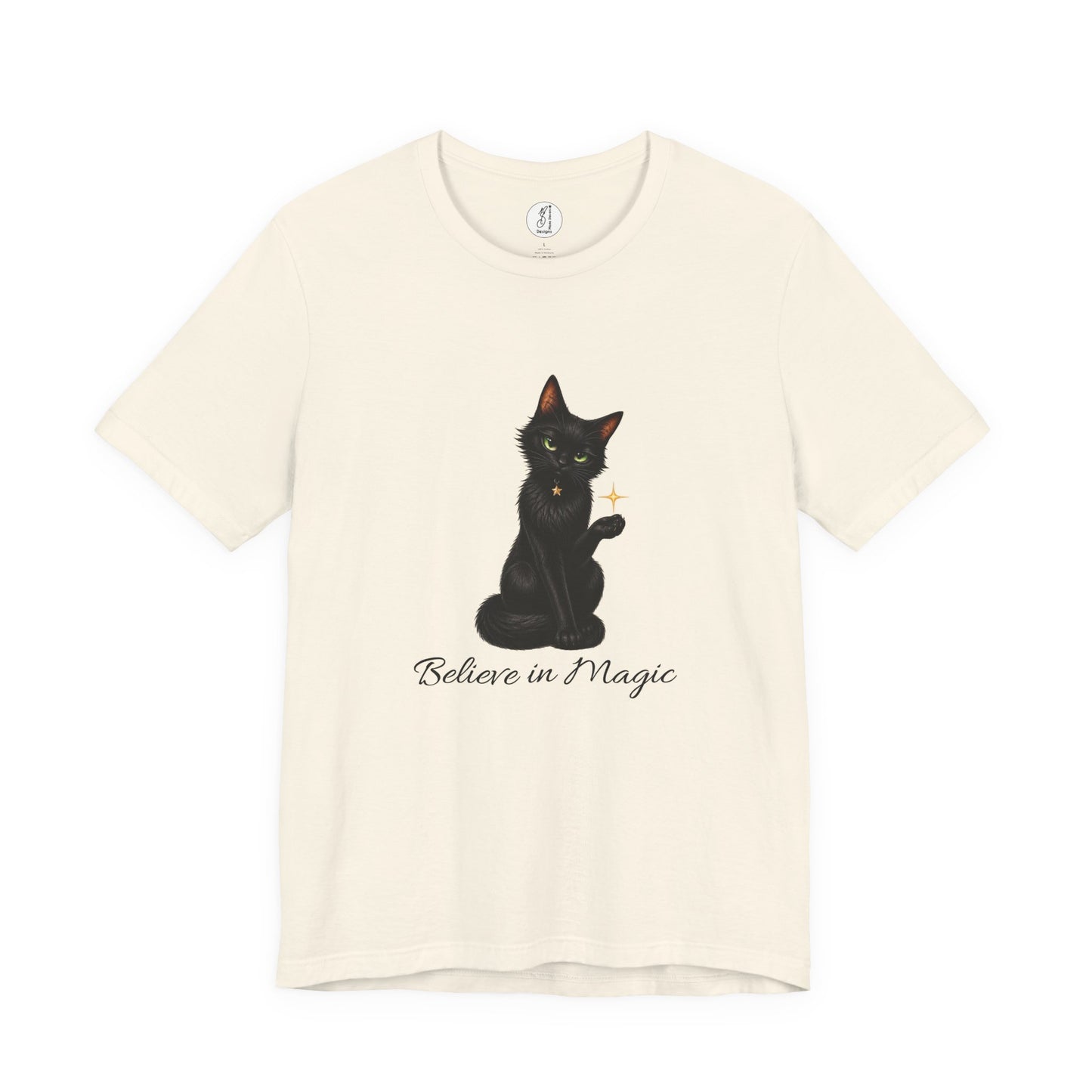 Believe in Magic Black Cat Unisex Tee