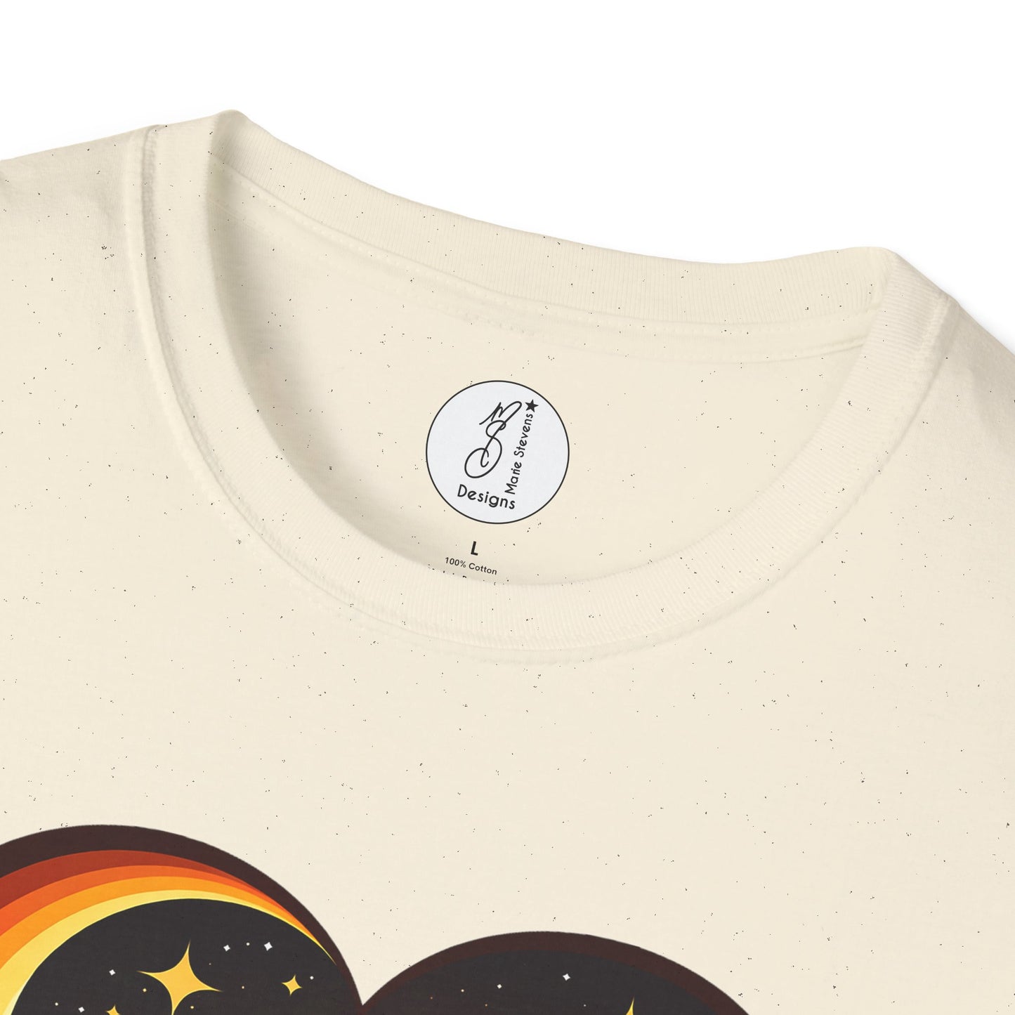 Retro Space Coast Surfing Astronaut Rocket Heart Tee
