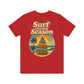 Surf Into the Season Tee — Retro Coastal Christmas Tee