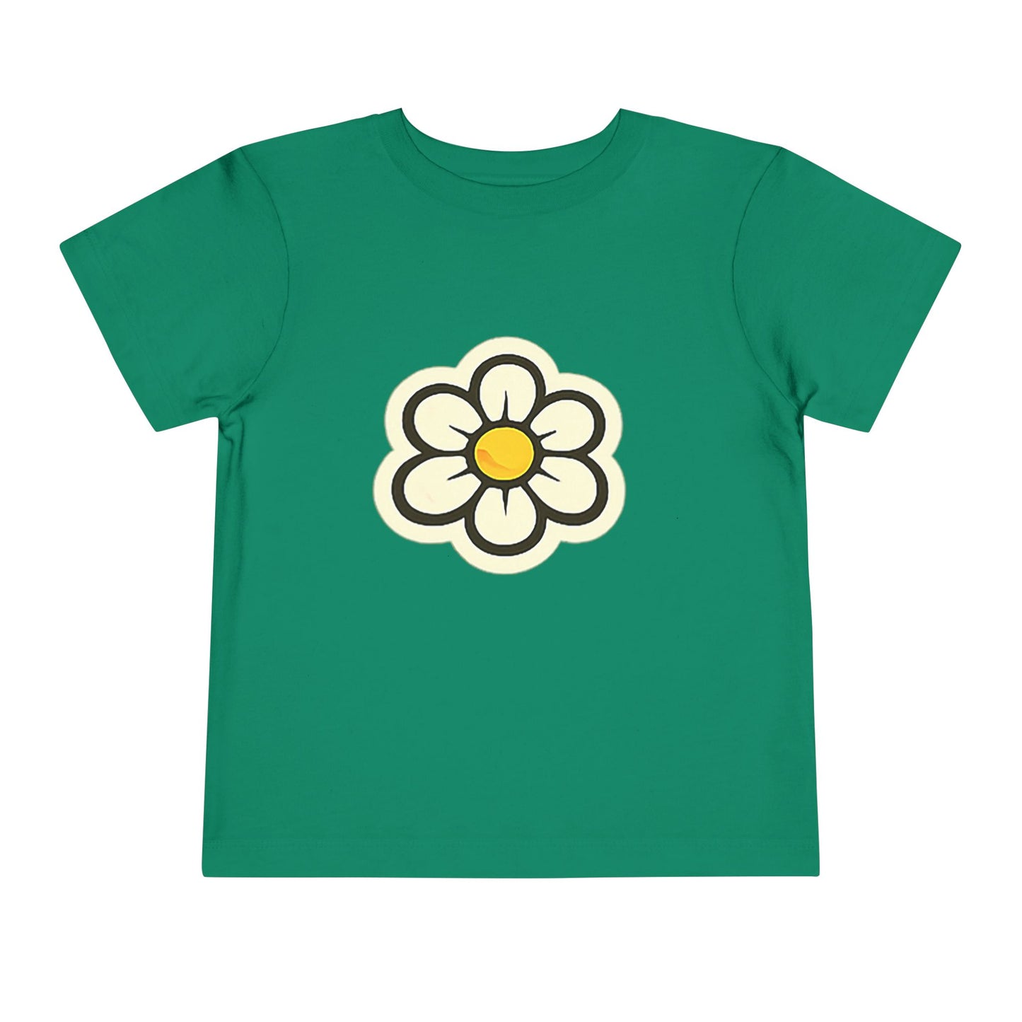 Toddler Daisy Tee — Cute Yellow Flower Graphic Short Sleeve