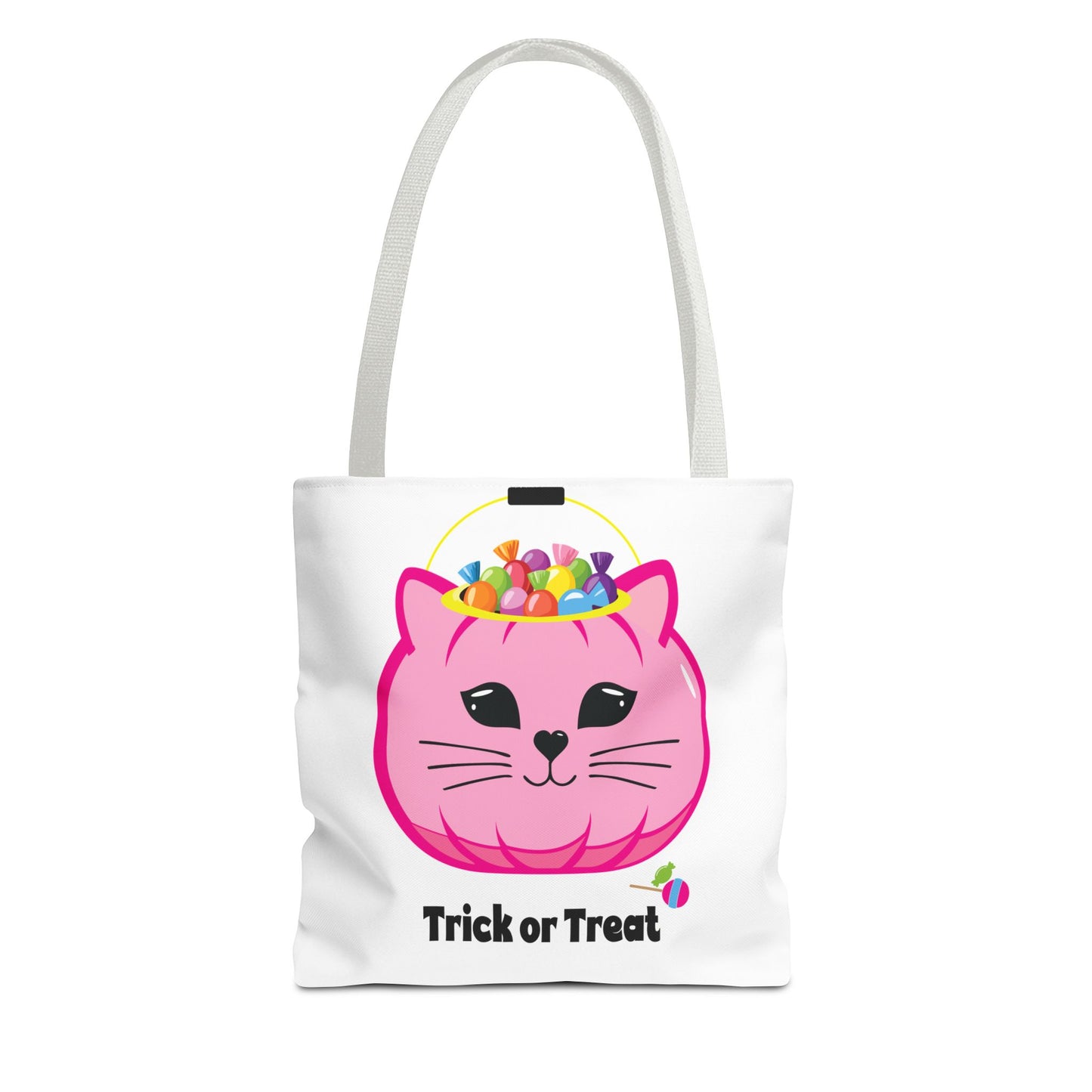 Trick or Treat Kitty Cat Pail Tote