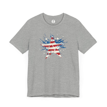 Patriotic Star Graphic Tee, Unisex