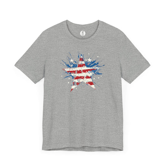 Patriotic Star Graphic Tee, Unisex