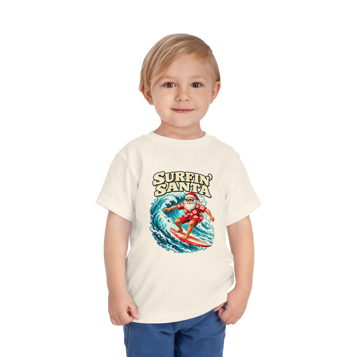 Surfin' Santa Toddler Tee