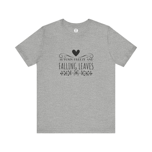 Autumn Breeze and Falling Leaves Unisex Tee