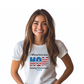 American Mom Raising  Firecrackers Fourth of July Tee