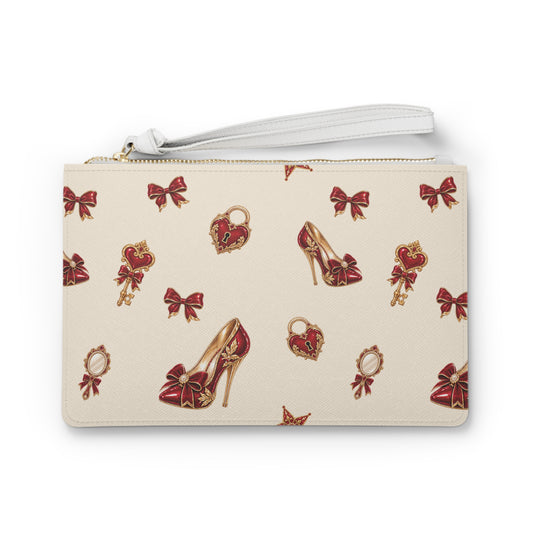 Wonderland Glam Patterned Clutch Bag