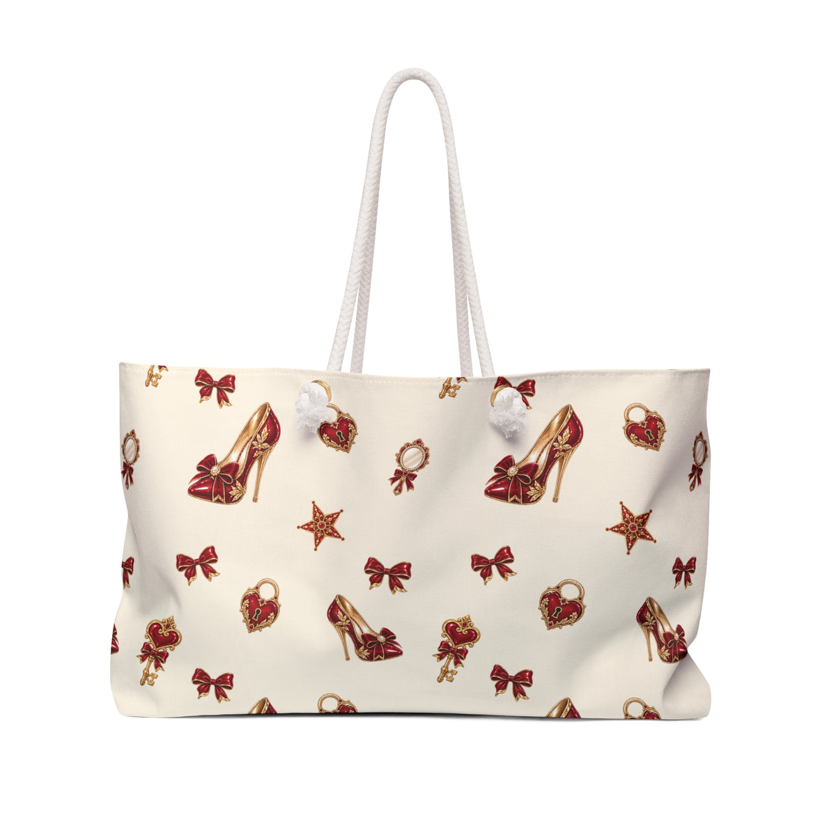 Wonderland Glam Patterned Travel Tote Bag